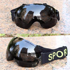 Gafas de esquí UV400 antivaho color negro